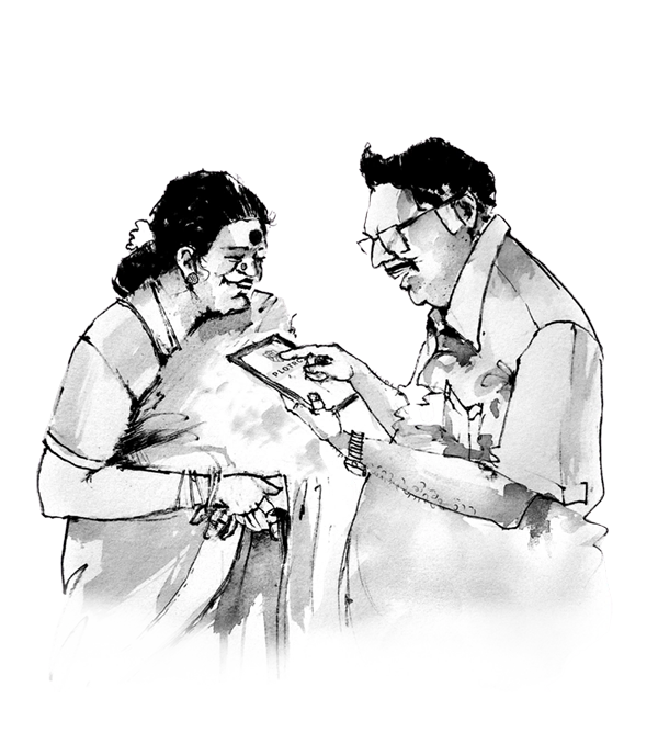 Illustration of owner requesting assistance via phone